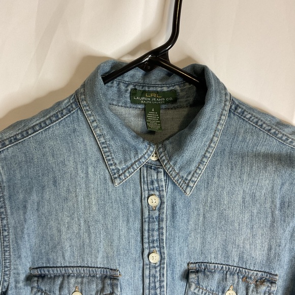 Lauren Ralph Lauren denim dress 4 - Picture 7 of 10